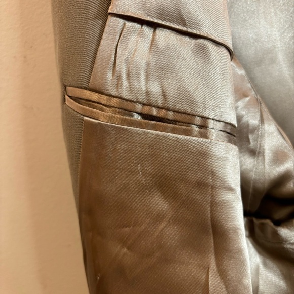 AQUASCUTUM Sz 38R Wool Lined Many  Pockets Slit in Back Buttoned Trenchcoat - Picture 13 of 16